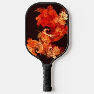 Dancing Firebirds Abstract Art Pickleball Paddle