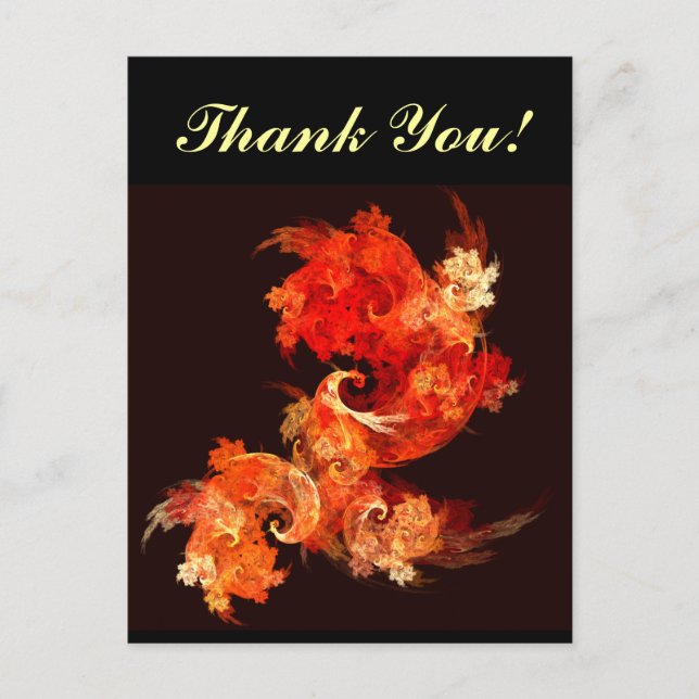 Dancing Firebirds Thank You Postcard (Front)