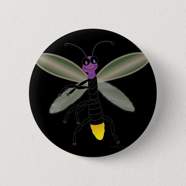 Dancing Firefly 6 Cm Round Badge (Front)