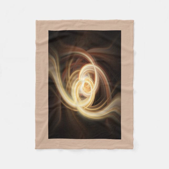 Dancing Flames Fleece Blanket (Front)
