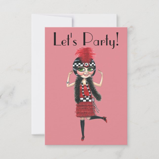 Dancing Flapper Girl Roaring Twenties (Front)