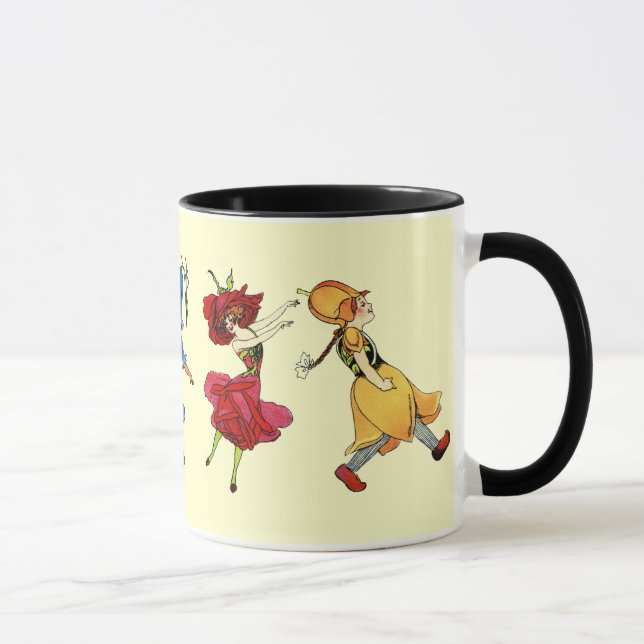 Dancing Flower Children Mug (Right)