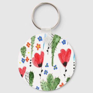 Dancing Flowers Key Ring