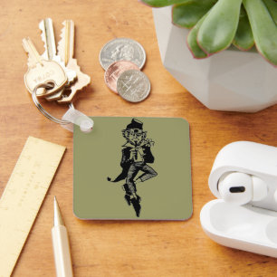 Dancing Flute Playing Leprechaun Key Ring