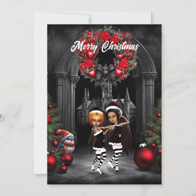 Dancing for christmas holiday card (Front)