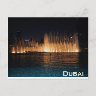 Dancing Fountains at Burj Khalifa, Dubai Postcard