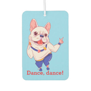 Dancing French Bulldog Car Air Freshener