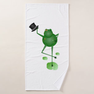 Dancing Frog Bath Towel