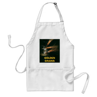 Dancing Frog, GOLDEN GRAINS Standard Apron