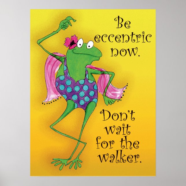Dancing Frog Inspirational Poster (Front)