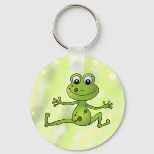 dancing frog key ring