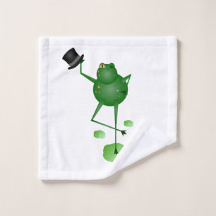 Dancing Frog Wash Cloth