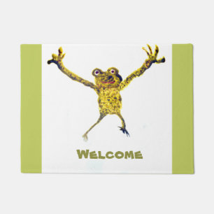Dancing Frog Welcoming Doormat