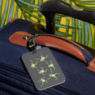 Dancing Frogs Cute Amphibian Nature Lover Gift Luggage Tag