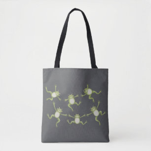 Dancing Frogs Cute Amphibian Nature Lover Gift  Tote Bag