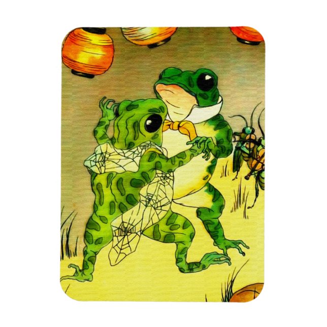 Dancing Frogs Magnet (Vertical)