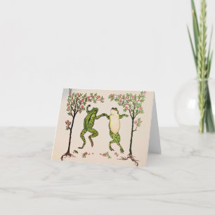 Dancing Frogs Note Card