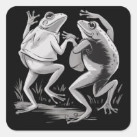 Dancing Frogs Toad Goblincore Dark Academia Retro