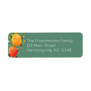 Dancing Fruit Address Return Address Label
