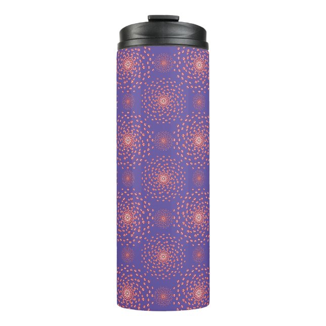 Dancing Galaxy Cosmic Drinkware Pattern Thermal Tumbler (Front)