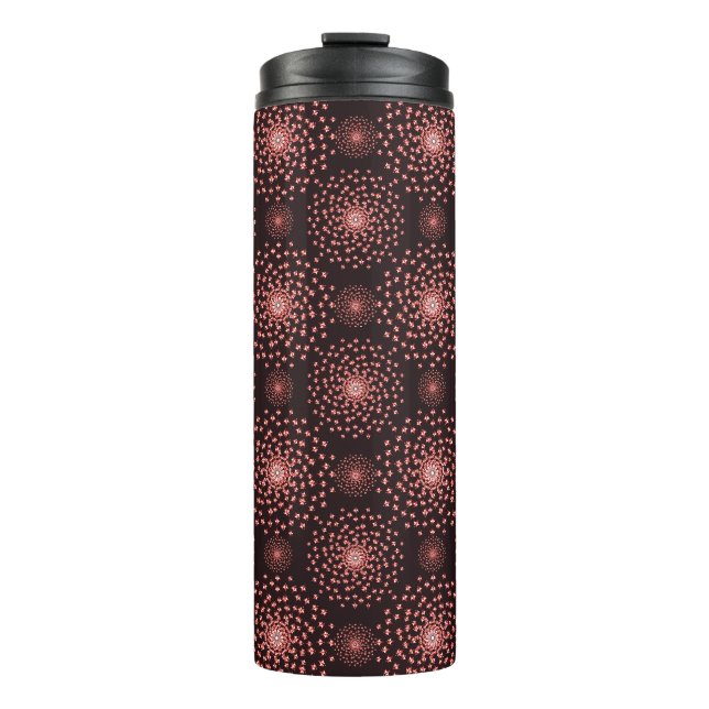 Dancing Galaxy Cosmic Drinkware Pattern Thermal Tumbler (Front)
