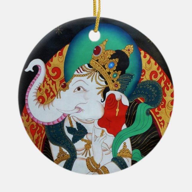 Dancing Ganesh Ornament (Front)
