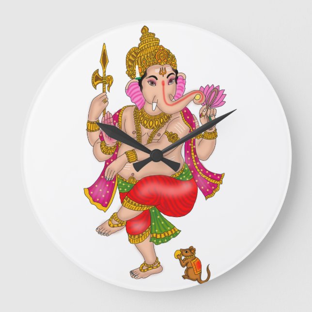Dancing Ganesha Clock (Front)