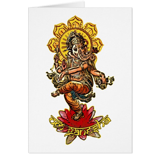 DANCING GANESHA | make your own background (Front)