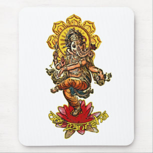 DANCING GANESHA make your own background Mouse Pad