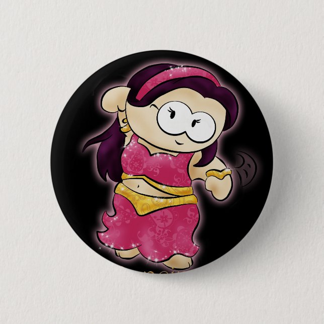 dancing geek button (Front)