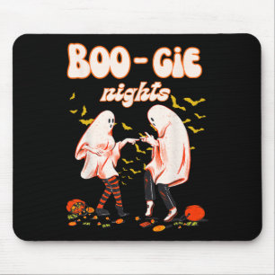 Dancing Ghost With Pumpkin Halloween Women's Graph Mouse Pad