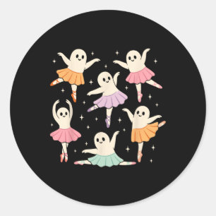 Dancing Ghosts Shirt Women Classic Round Sticker