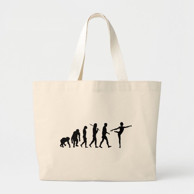 Dancing gifts for ballet and modern dancers large tote bag (Front)