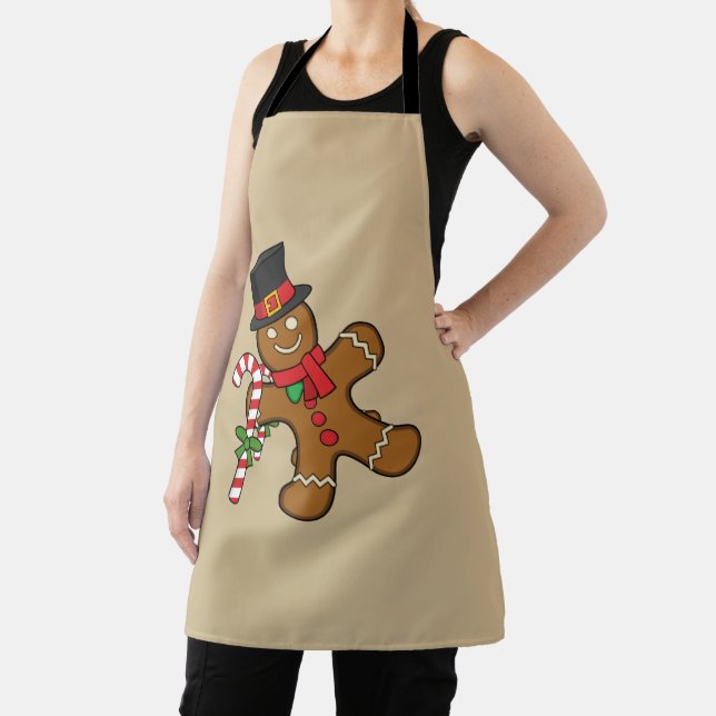 Dancing Gingerbread Man Apron (Insitu)