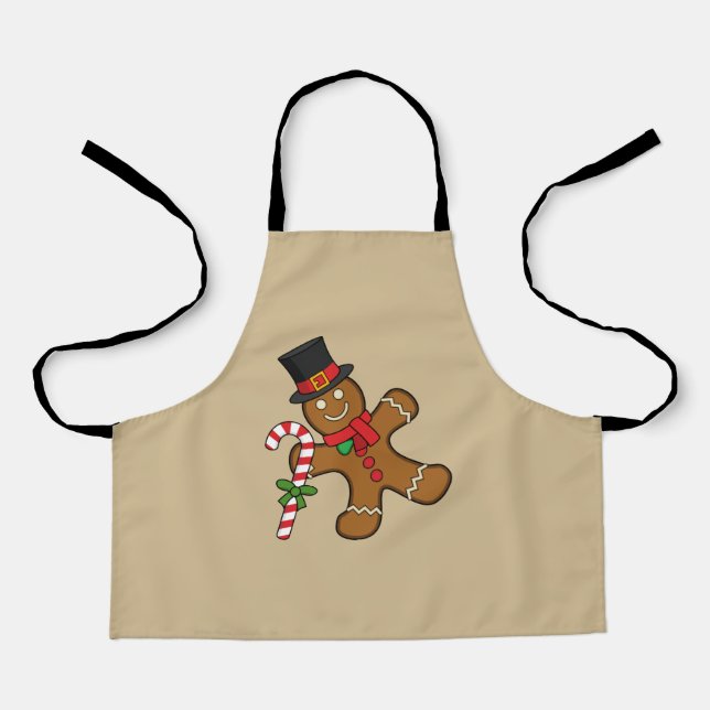 Dancing Gingerbread Man Apron (Front)