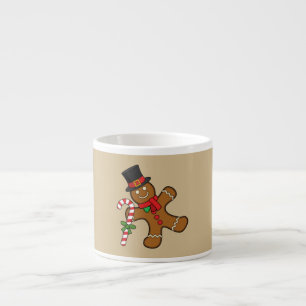Dancing Gingerbread Man Espresso Cup