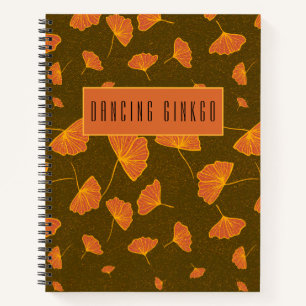 dancing ginkgo notebook