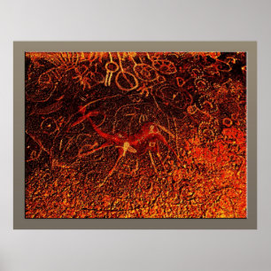 Dancing Giraffe Poster