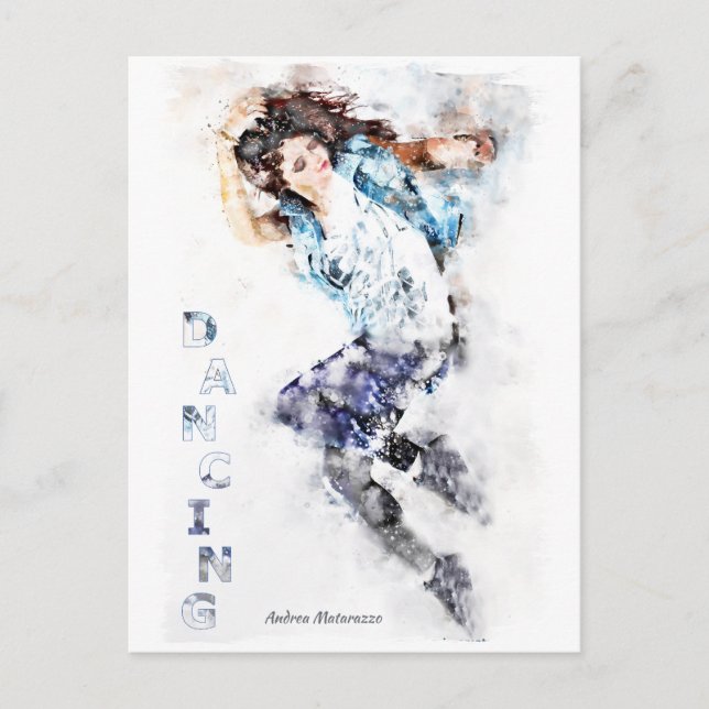 Dancing Girl 2  Postcard (Front)