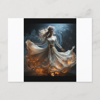 Dancing Girl Artistic Postcard