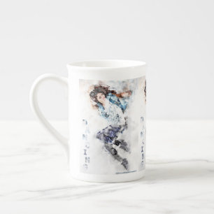 Dancing girl   bone china mug