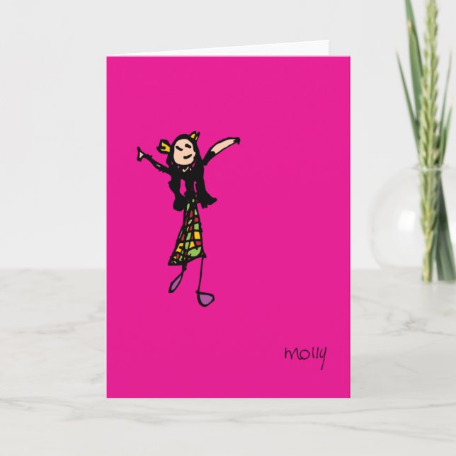 Dancing Girl Card (Front)