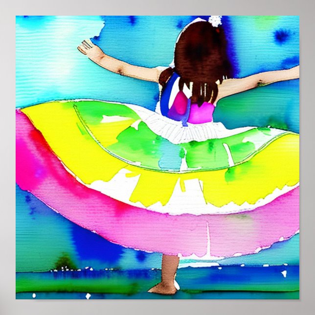 Dancing Girl concept Art Poster (Front)