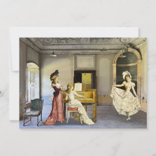 Dancing Girl Flat Holiday Card