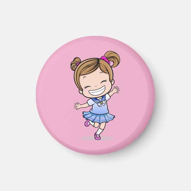dancing girl magnet (Front)