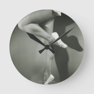Dancing Girl Round Clock