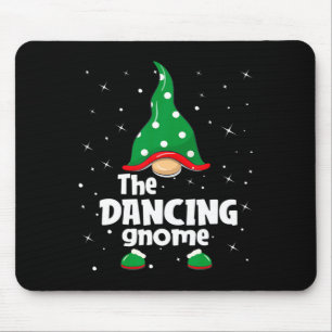 Dancing Gnome Family Matching Christmas Funny Paja Mouse Pad