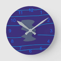Dancing Goddess River Blue Neon Tribal Minimalist