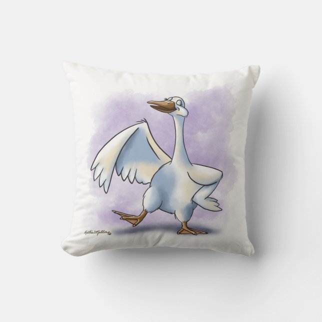 Dancing Goose Cartoon Cushion (Front)