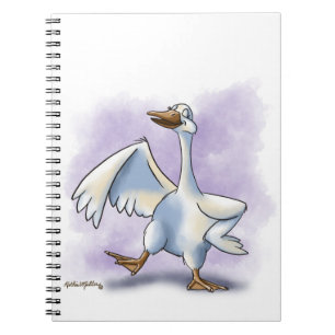 Dancing Goose Cartoon Notebook